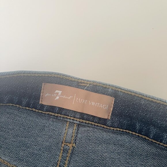 7 for All Mankind, Denim Jean Skirt - Picture 4 of 7